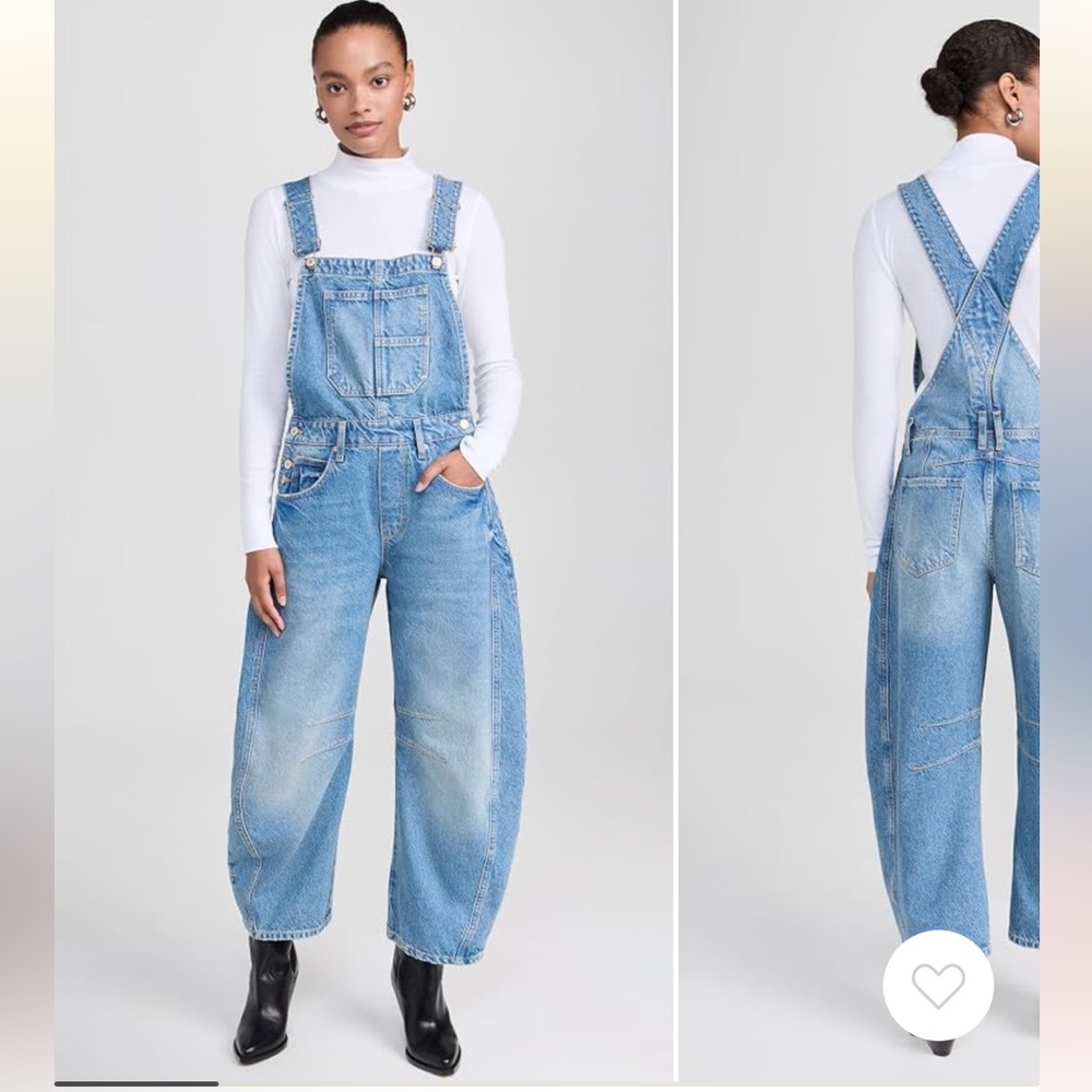 Free People Good Luck Overalls - Barrel Overalls